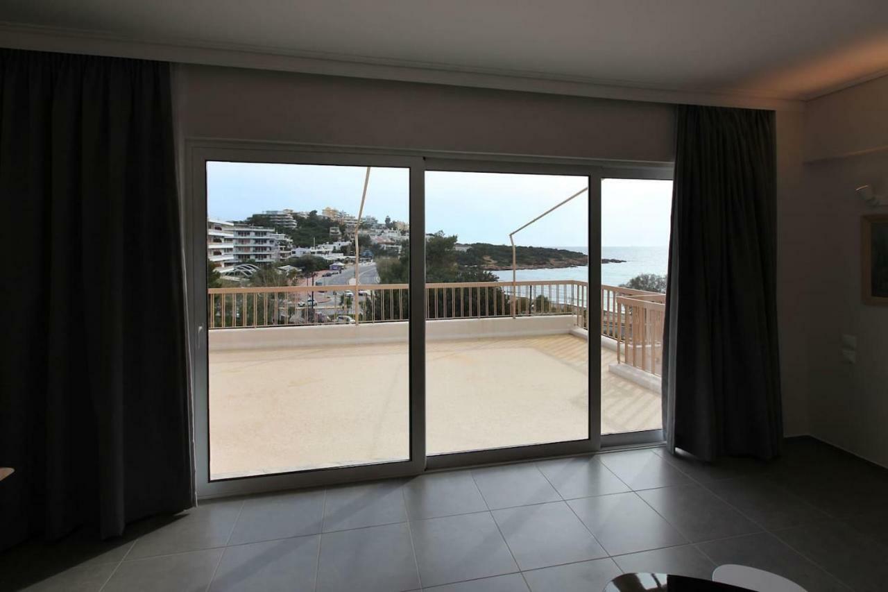 Seaside Renovated Top Floor Apartment Saronida Buitenkant foto